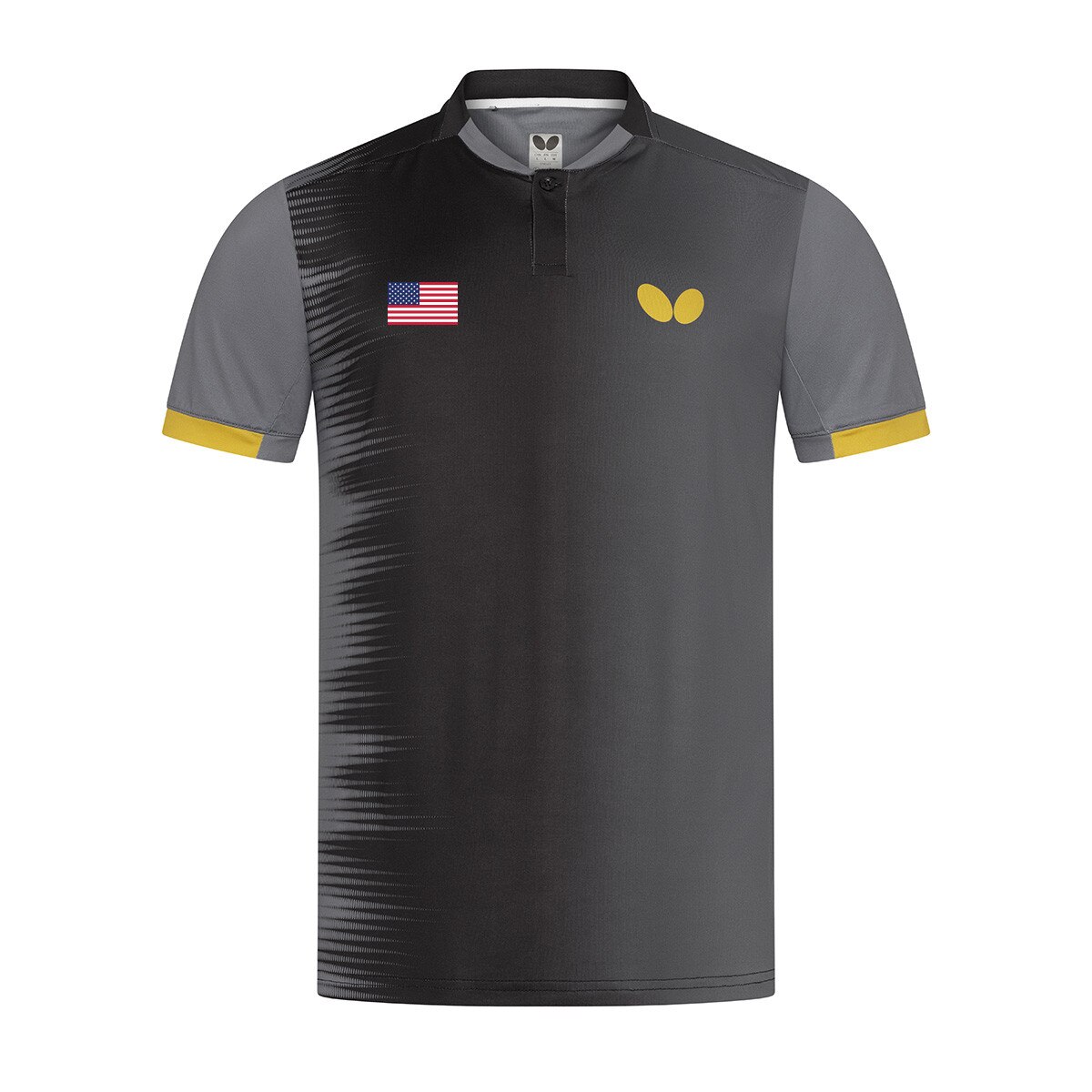 Butterfly Table Tennis USA Team Shirt 26 - Black - Front